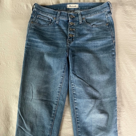 Maxwell 9" High-Rise Skinny Crop Jeans Button-Front Edition Size 28 - Picture 5 of 7